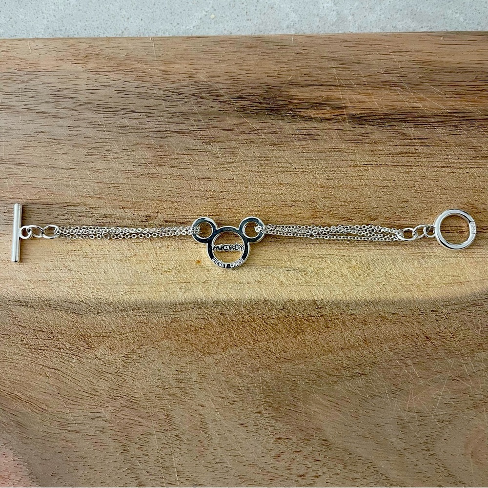 Sterling Silver Disney Mickey Mouse Bracelet